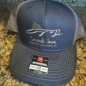 Snook Inn, Marco Island FL trucker hat with snap back
